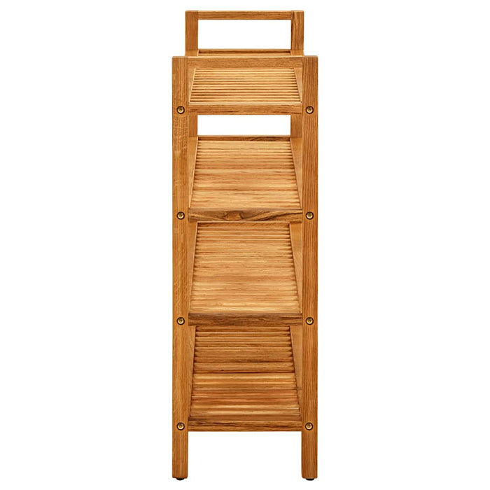 Pantofar cu 4 rafturi, 100x27x80 cm, lemn masiv de stejar - WALTI WALTI