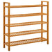 Pantofar cu 5 rafturi, 100x27x100 cm, lemn masiv de stejar - WALTI WALTI