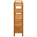 Pantofar cu 5 rafturi, 100x27x100 cm, lemn masiv de stejar - WALTI WALTI