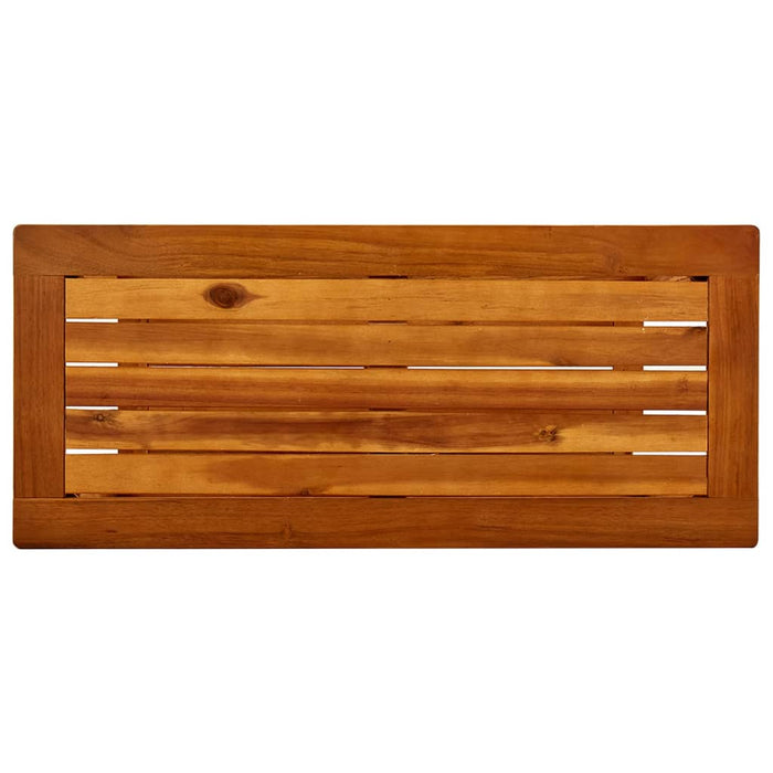 Masă consolă de grădină 80x35x75 cm lemn masiv de acacia WALTI