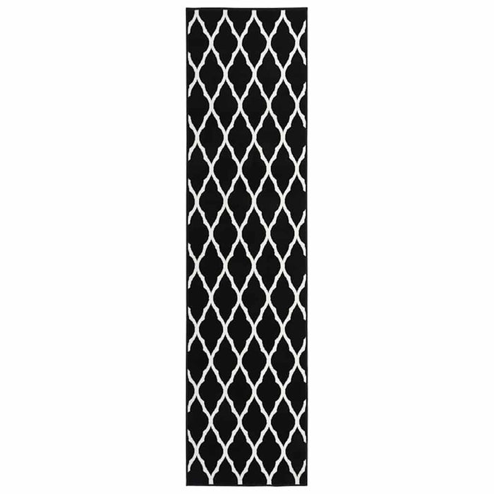 Covor traversă BCF, alb și negru, 80x350 cm WALTI