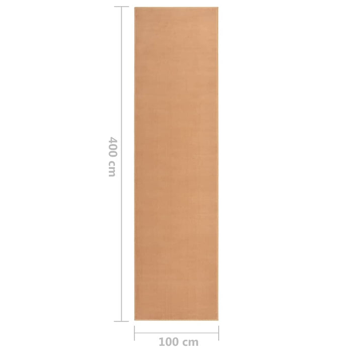 Covor traversă, bej, 100x400 cm, BCF WALTI