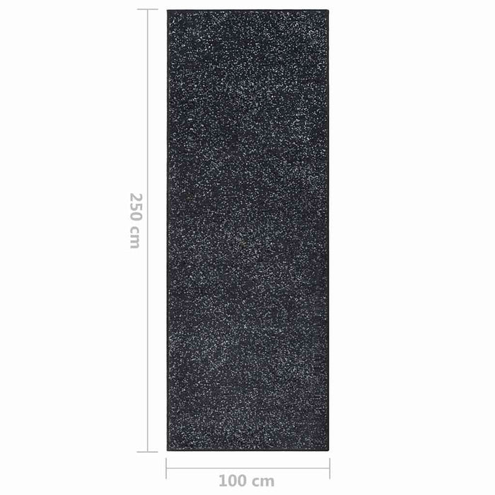 Covor traversă, antracit, 100x250 cm, BCF WALTI