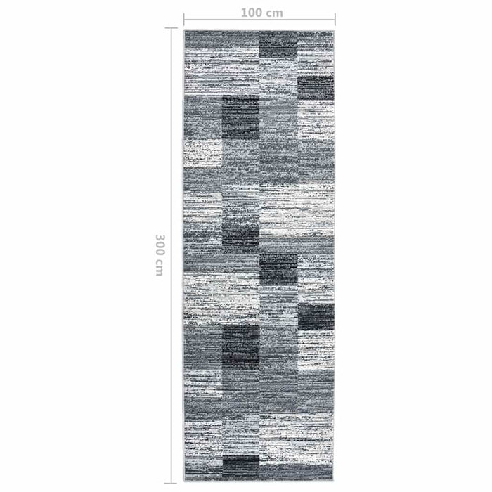 Covor traversă, gri, 100x300 cm, BCF WALTI