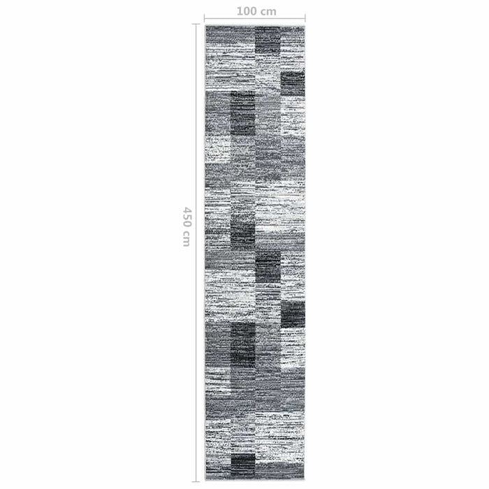 Covor traversă, gri, 100x450 cm, BCF WALTI