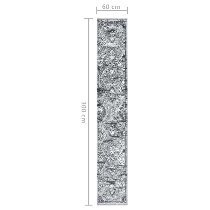 Covor traversă, gri oriental, 60x300 cm, BCF WALTI