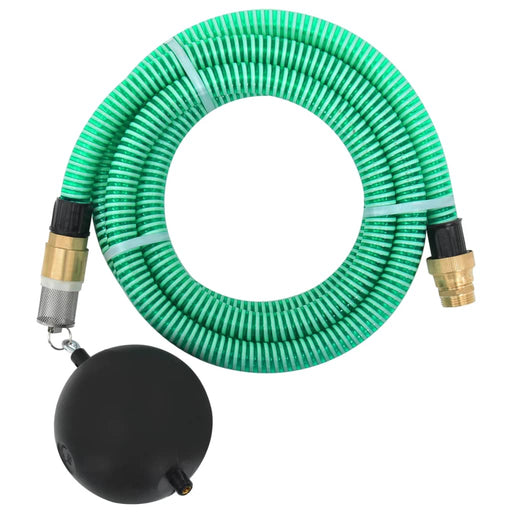 Furtun de aspirație cu racorduri din alamă, verde 1,1" 10 m PVC - WALTI WALTI