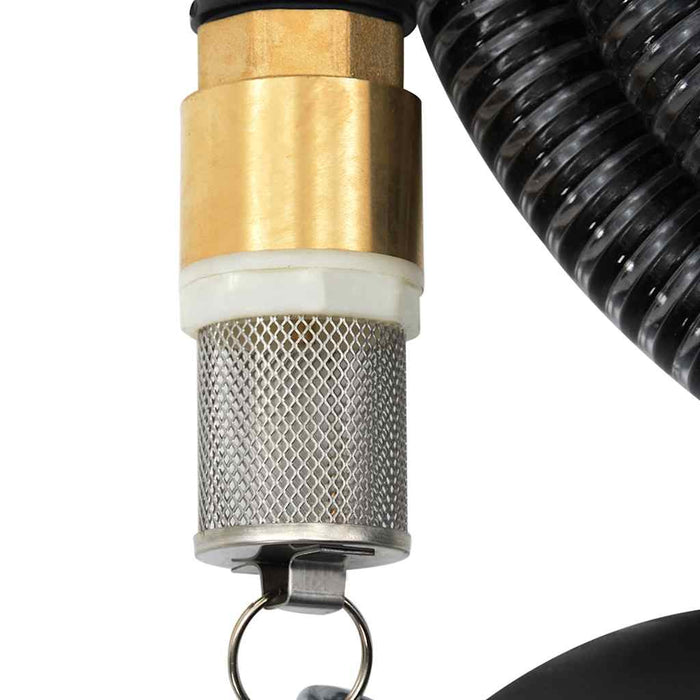 Furtun de aspirație cu racorduri din alamă, negru 1,1" 3 m, PVC - WALTI WALTI