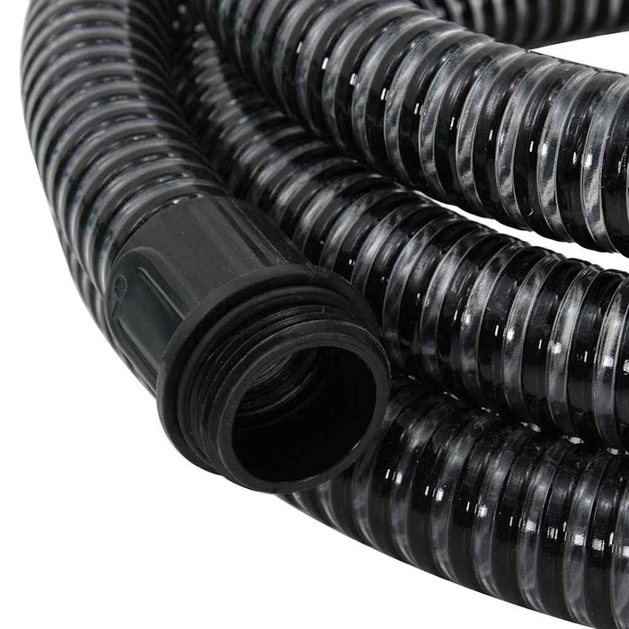 Furtun de aspirație cu racorduri din alamă, negru 1,1" 4 m, PVC - WALTI WALTI