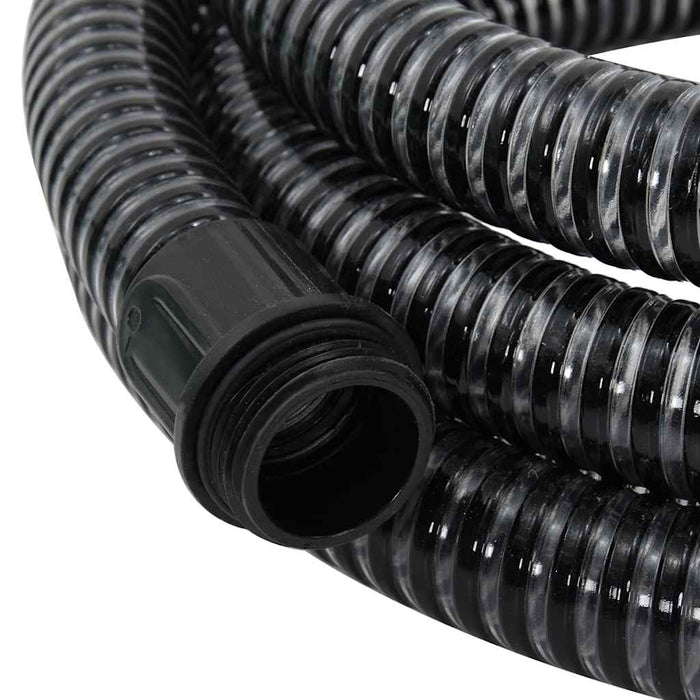 Furtun de aspirație cu racorduri din alamă, negru 1,1" 5 m, PVC - WALTI WALTI