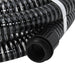 Furtun de aspirație cu racorduri din alamă, negru 1,1" 5 m, PVC - WALTI WALTI