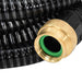 Furtun de aspirație cu racorduri din alamă, negru 1,1" 10 m PVC - WALTI WALTI