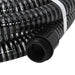 Furtun de aspirație cu racorduri din alamă, negru 1,1" 15 m PVC - WALTI WALTI