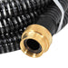 Furtun de aspirație cu racorduri din alamă, negru 1,1" 25 m PVC - WALTI WALTI
