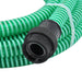 Furtun de aspirație cu racorduri din PVC, verde 1" 7 m, PVC - WALTI WALTI