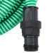 Furtun de aspirație cu racorduri din PVC, verde 1" 10 m, PVC - WALTI WALTI