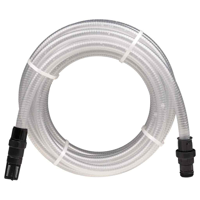 Furtun de aspirație cu conectori PVC transparent 1" 10 m PVC - WALTI WALTI