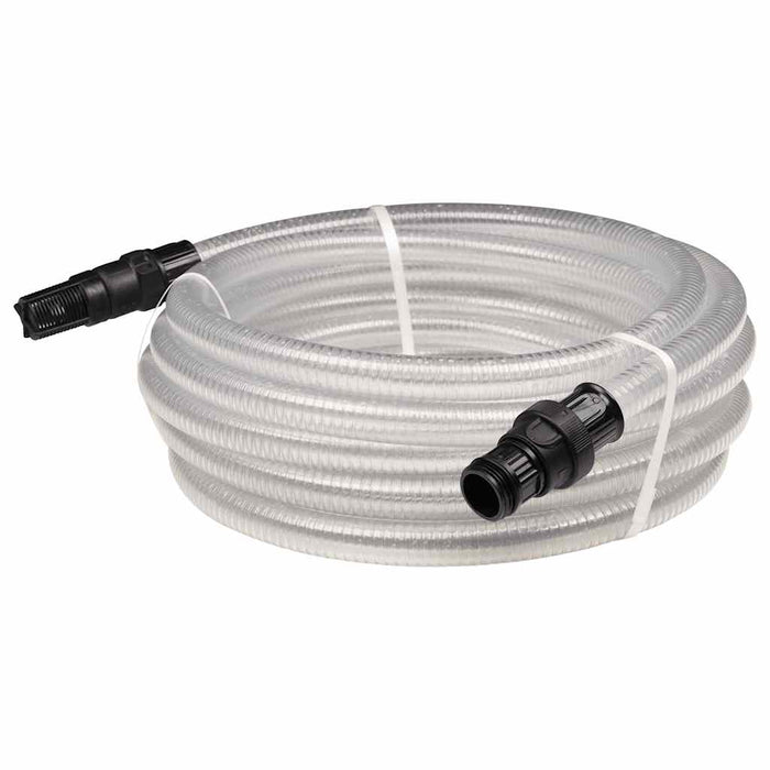 Furtun de aspirație cu conectori PVC transparent 1" 10 m PVC - WALTI WALTI