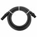 Furtun de aspirație cu racorduri din PVC, negru 1" 7 m, PVC - WALTI WALTI
