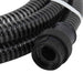 Furtun de aspirație cu racorduri din PVC, negru 1" 7 m, PVC - WALTI WALTI