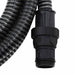 Furtun de aspirație cu racorduri din PVC, negru 1" 10 m, PVC - WALTI WALTI