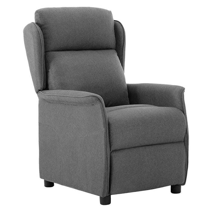 Fotoliu rabatabil electric, gri deschis, textil WALTI