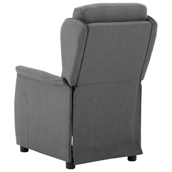 Fotoliu rabatabil electric, gri deschis, textil WALTI