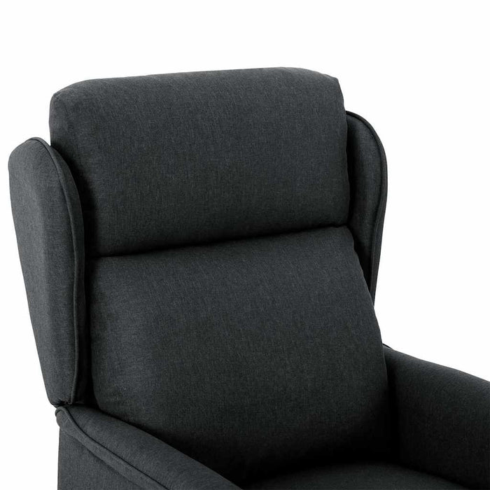 Fotoliu rabatabil electric, gri închis, material textil WALTI