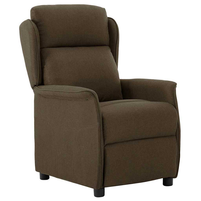 Fotoliu rabatabil electric, maro, material textil WALTI
