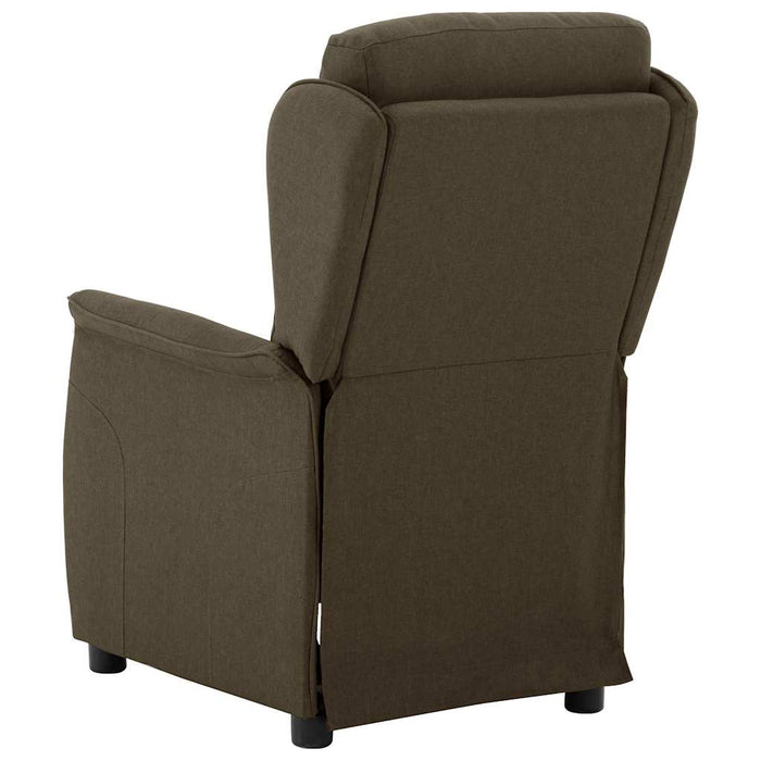 Fotoliu rabatabil electric, maro, material textil WALTI