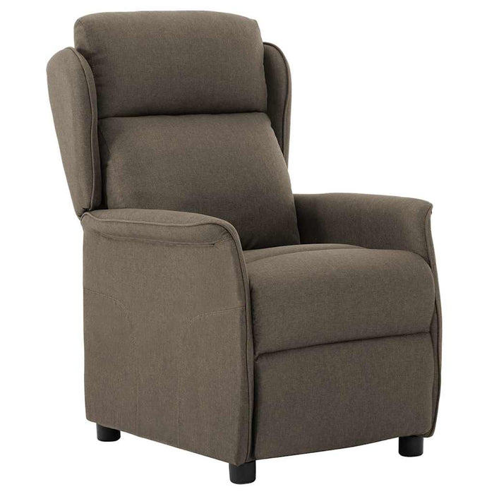 Fotoliu rabatabil electric, gri taupe, material textil WALTI