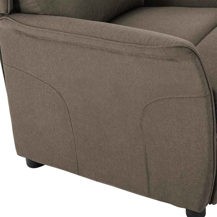 Fotoliu rabatabil electric, gri taupe, material textil WALTI