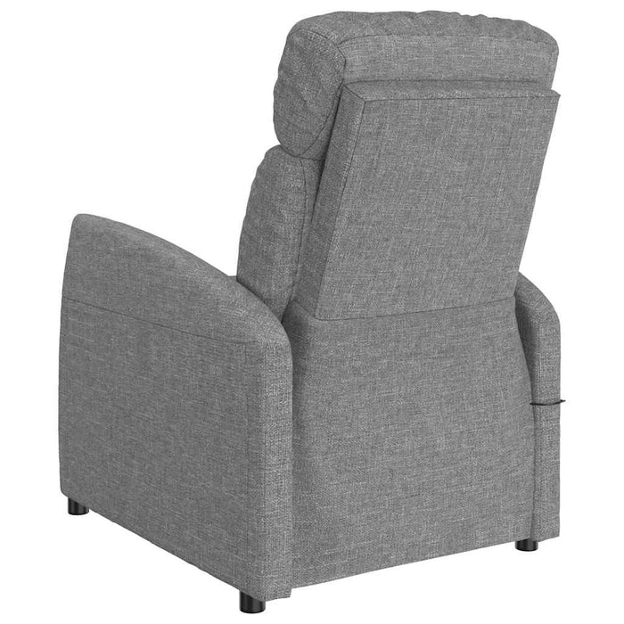 Fotoliu rabatabil electric, gri deschis, textil WALTI