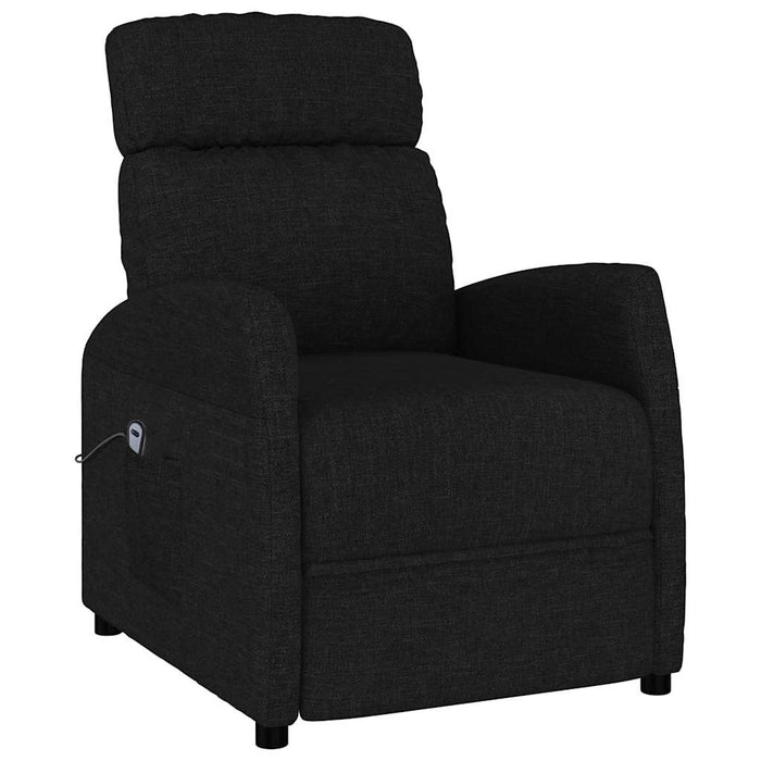 Fotoliu rabatabil electric, negru, material textil WALTI