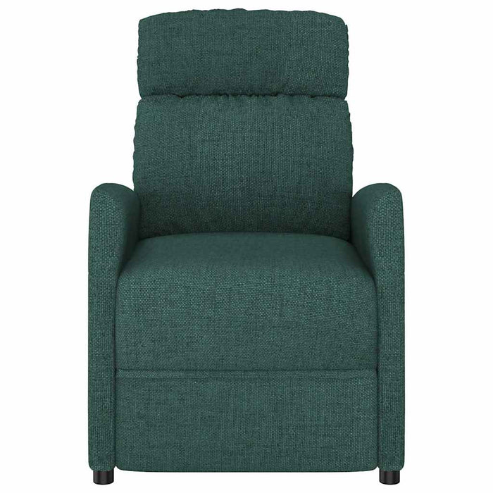 Fotoliu rabatabil electric, verde închis, material textil WALTI