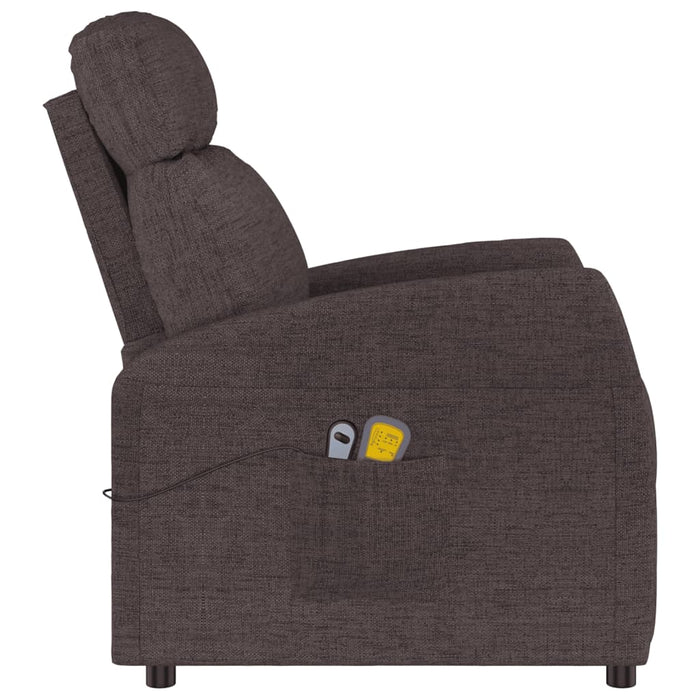 Fotoliu de masaj electric, maro închis, material textil WALTI