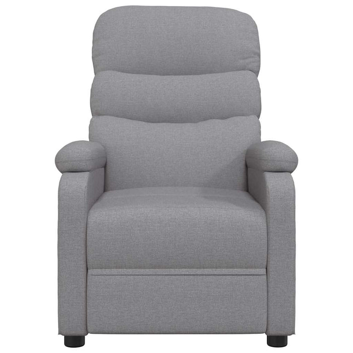 Fotoliu rabatabil electric, gri deschis, textil WALTI