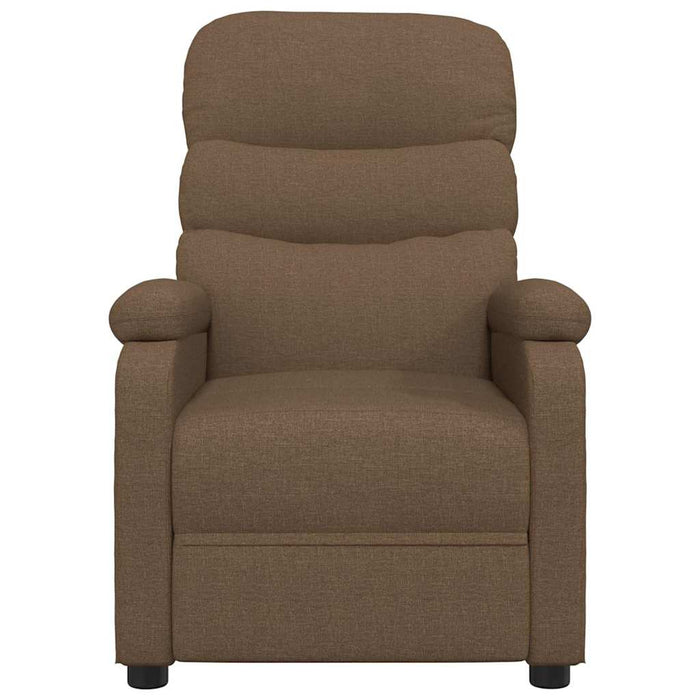 Fotoliu rabatabil electric, maro, material textil WALTI