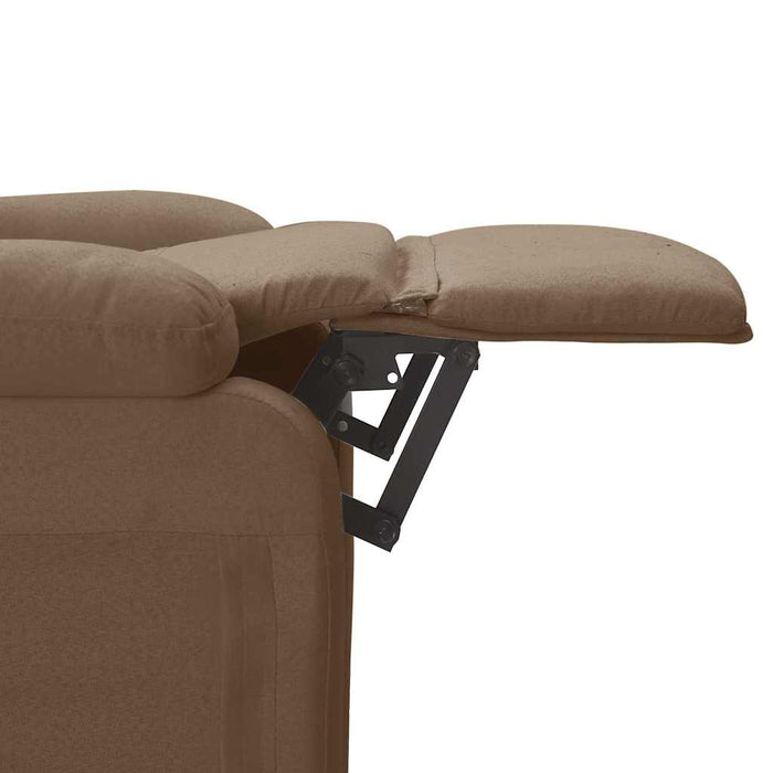 Fotoliu rabatabil electric, maro, material textil WALTI