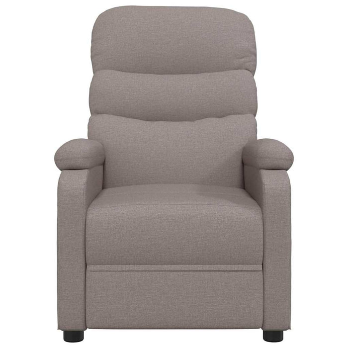 Fotoliu rabatabil electric, gri taupe, material textil WALTI