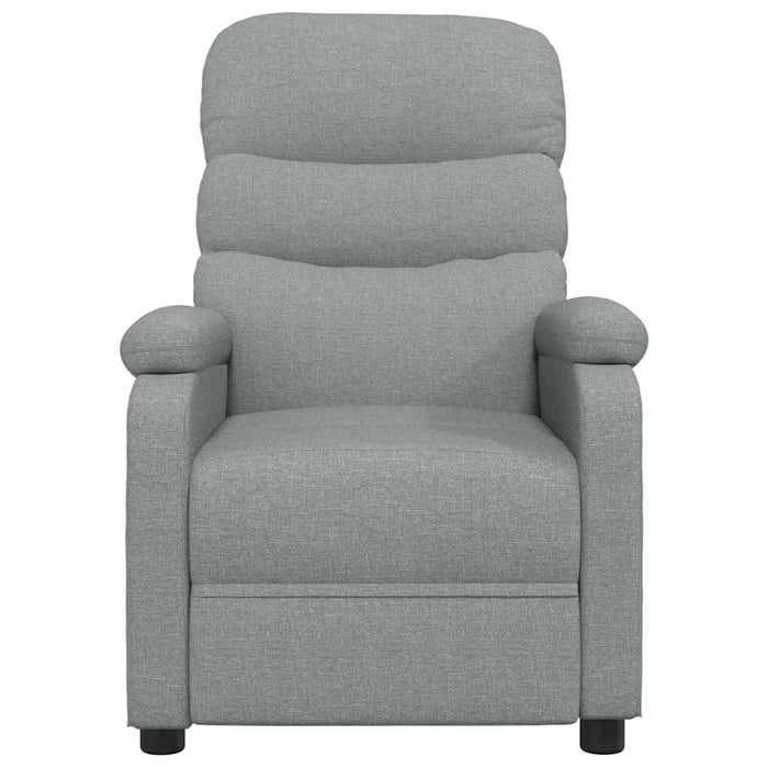 Fotoliu de masaj electric rabatabil, gri deschis, textil - WALTI WALTI