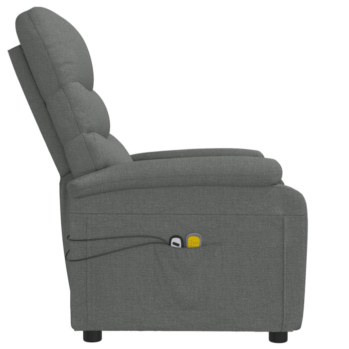 Fotoliu de masaj electric rabatabil, gri închis, textil - WALTI WALTI