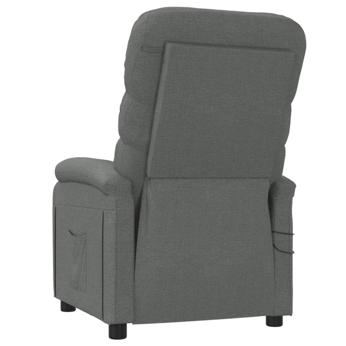 Fotoliu de masaj electric rabatabil, gri închis, textil - WALTI WALTI