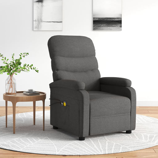 Fotoliu de masaj electric rabatabil, gri închis, textil - WALTI WALTI