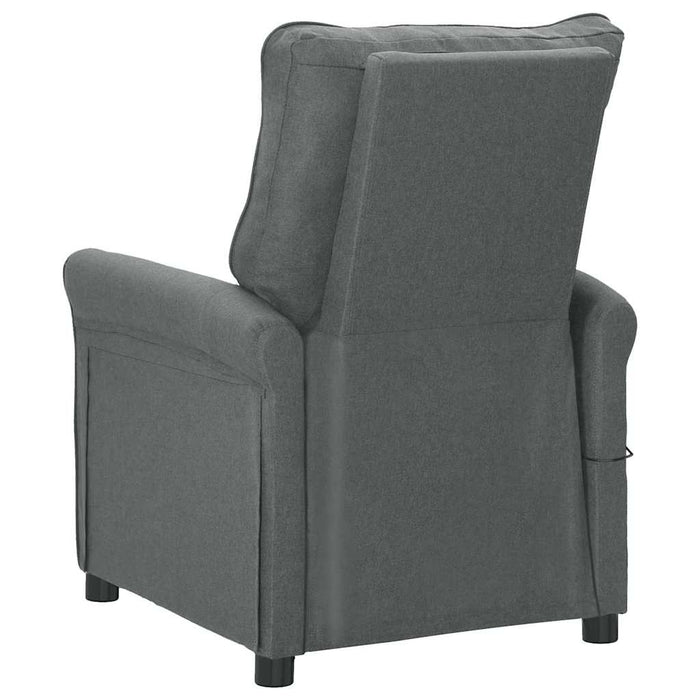 Fotoliu rabatabil electric, gri închis, material textil WALTI