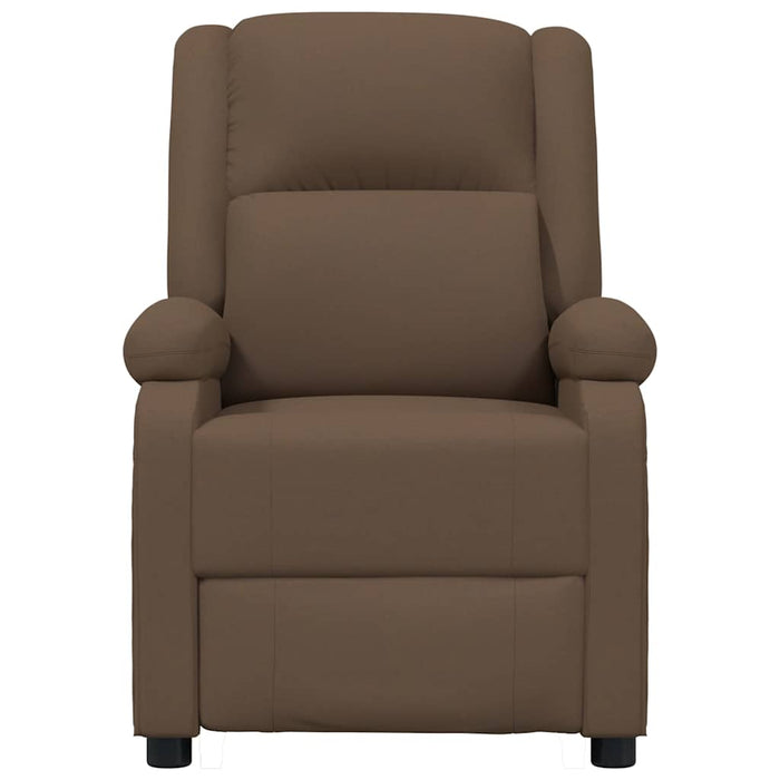 Fotoliu rabatabil electric, maro, material textil WALTI