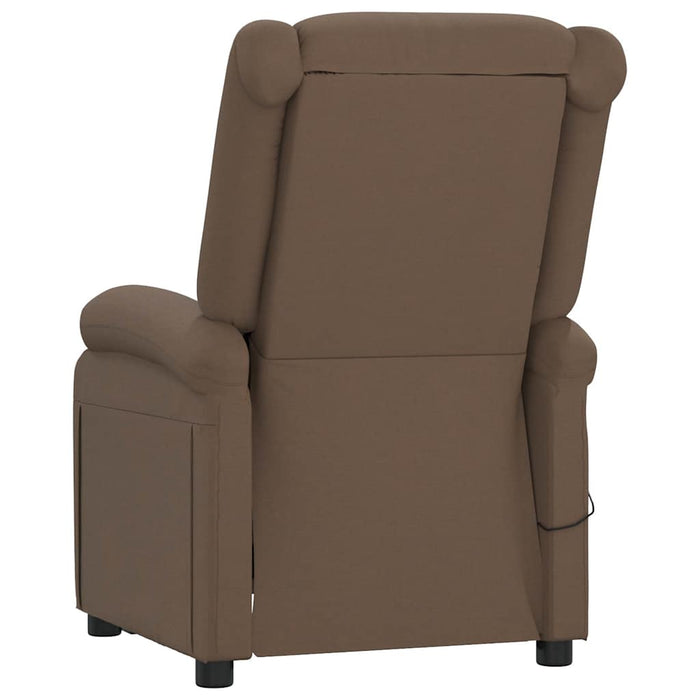 Fotoliu rabatabil electric, maro, material textil WALTI
