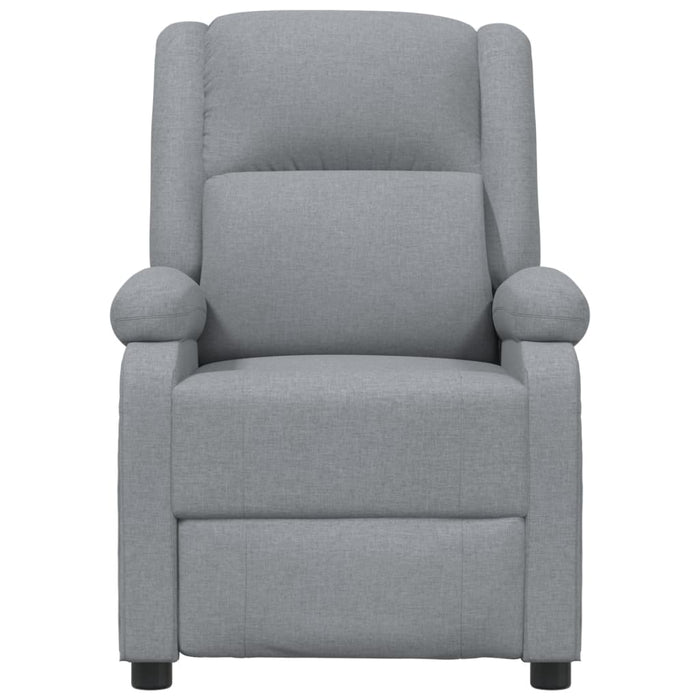 Fotoliu de masaj electric rabatabil, gri deschis, textil WALTI