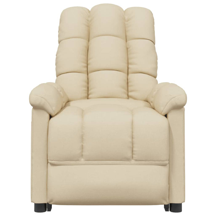 Fotoliu rabatabil electric, crem, material textil - WALTI WALTI