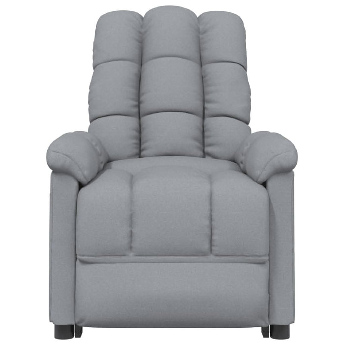 Fotoliu de masaj electric rabatabil, gri deschis, textil - WALTI WALTI